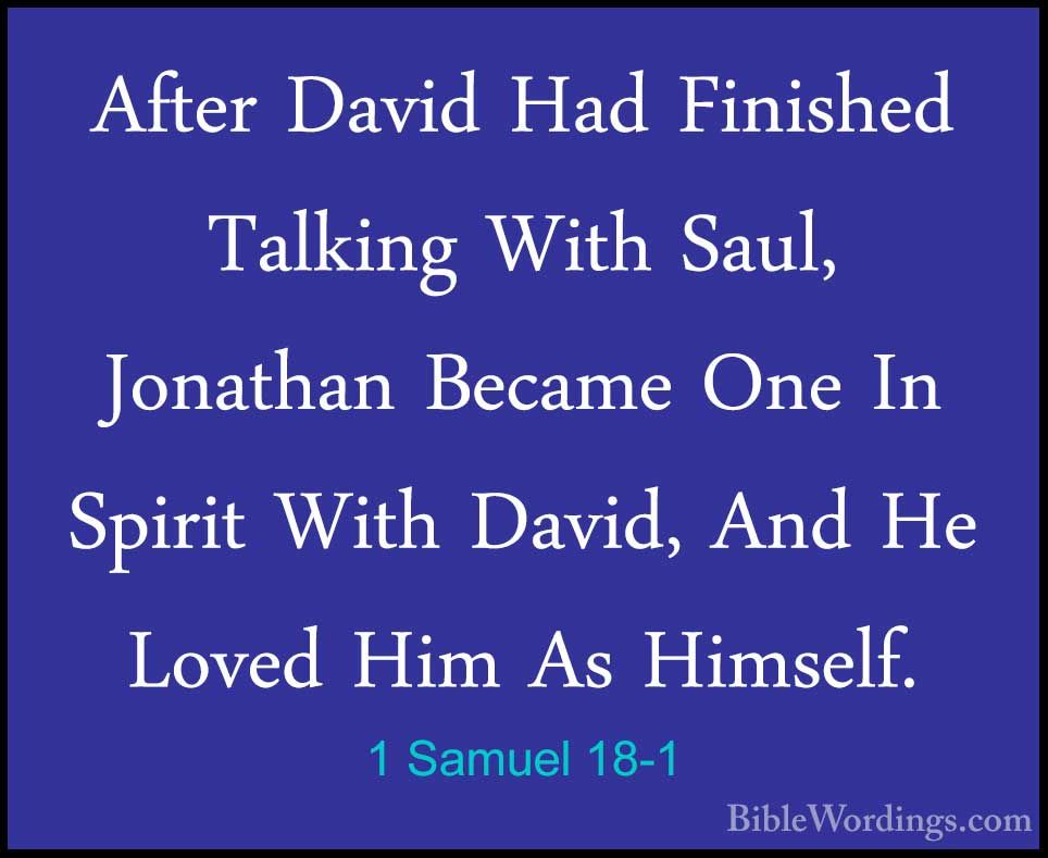 1 Samuel 18 Holy Bible English