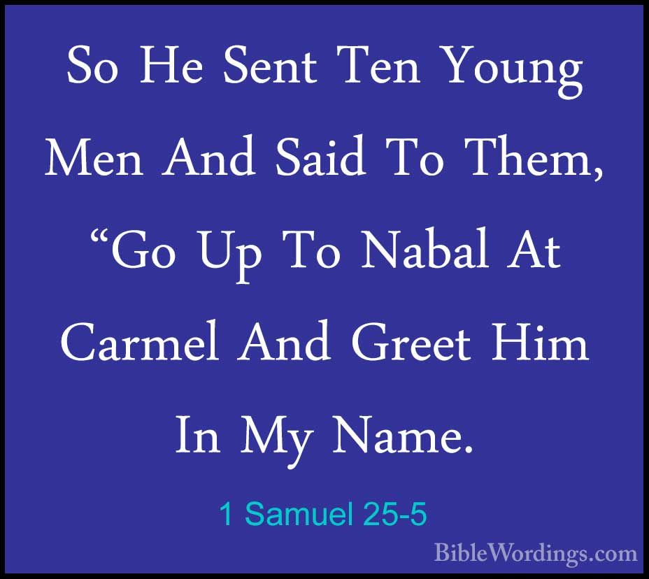 1 Samuel 25 Holy Bible English