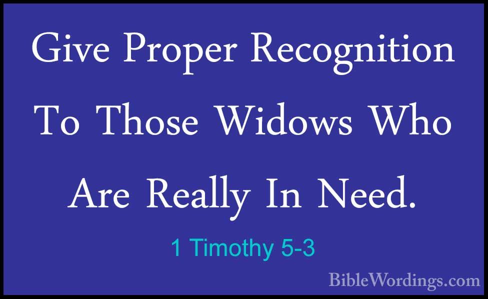 Image result for timothy help out widows